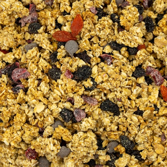 GRANOLA ΒΡΩΜΗΣ ΜΕ ΥΠΕΡΤΡΟΦΕΣ & ΣΟΚΟΛΑΤΑ